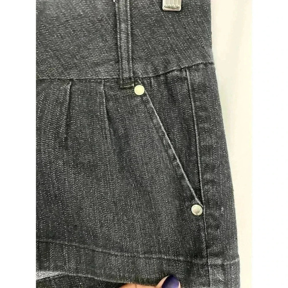 Black Denim Shorts Sz 7 Stretchy Women's Beta House - Picture 4 of 9